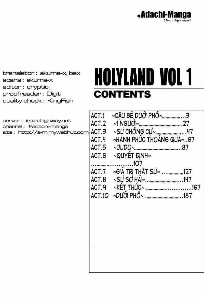 Holyland Chapter 1 - TC Truyện